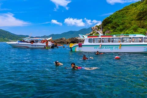 グループツアー付きダナンからのチャム島日帰りツアーとシュノーケリング