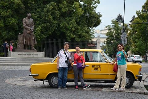 Excursão particular: excursão na cidade de Varsóvia pela Fiat retrô