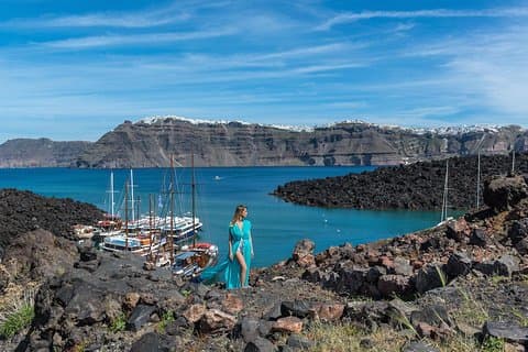Excursion d'une demi-journée au volcan de Santorin