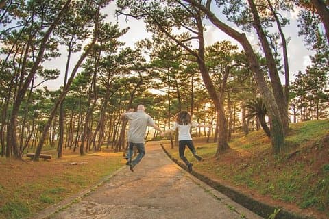 Photographe de vacances à Okinawa