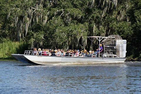 Flygbåtstur med transport från New Orleans