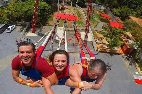 Roatan Sky Swing, City Tour & Beach Pass