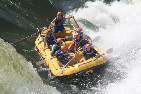 Hele dag wildwaterraften op de Zambezi-rivier