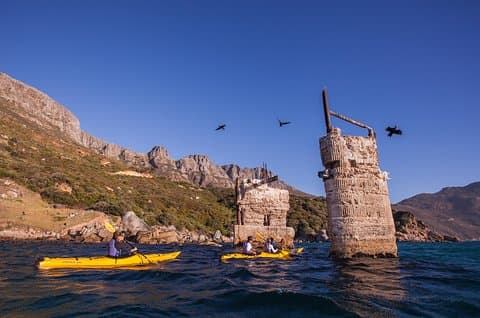 Kajak Chapman's Peak und Karbonkelberg in Hout Bay