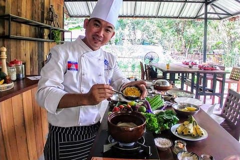 プロのシェフによるシェムリアップでのカンボジア料理教室