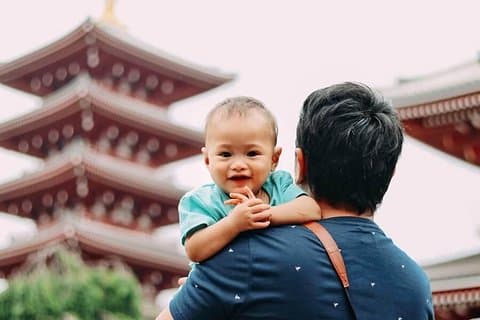 Fotógrafo de vacaciones en Yokohama