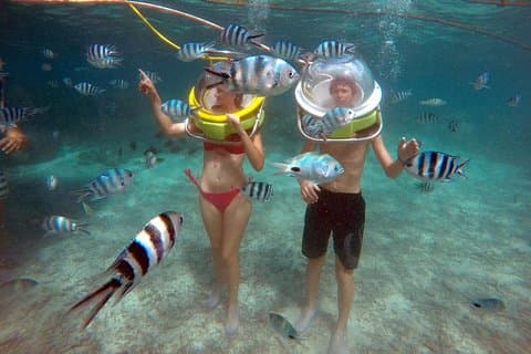 Hipnotizando a Ile aux Cerf: lancha rápida, GRSE, almuerzo y caminata submarina (día completo)