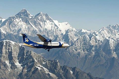 Everest Mountain Flight från Katmandu