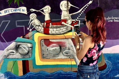 Private Street Art Tour durch Playa del Carmen