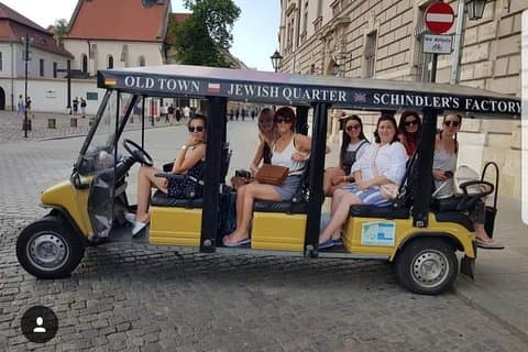 Krakau : Private Stadtrundfahrt mit Golf Buggy (mit Abholung)