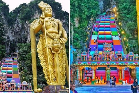 Hoteles del aeropuerto de Kuala Lumpur a Genting Highlands City En ruta Batu Caves