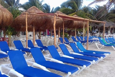 BEACH DAY IN LOS ARRECIFES RESTAURANT-open bar and lunch.