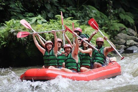 Excursão de dia inteiro: rafting e destaque de Ubud com tudo incluído