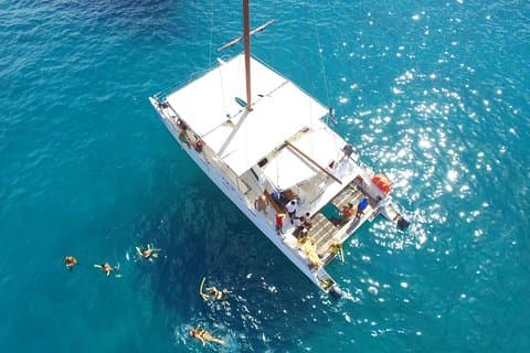 Privat katamaran snorklingcruise i Los Cabos