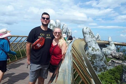Entdeckung der Goldenen Brücke, des Berges Ba Na mit der Seilbahn von Hoi An oder Da Nang