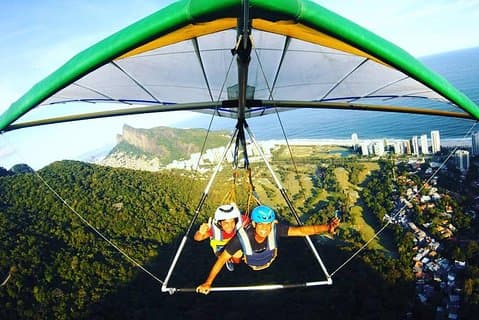 Volo in deltaplano in tandem a Pedra Bonita - Rio de Janeiro di Rio Eco Trip