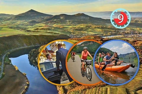 Bohemian Switzerland Boat-N-Bike Gita di un giorno privato da Praga