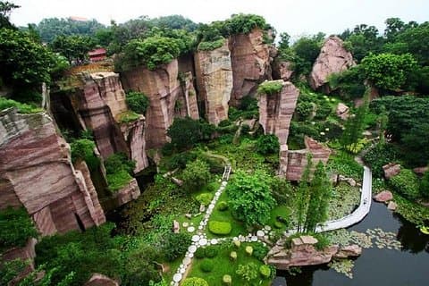 Excursion privée d'une journée à la montagne Lianhua et à la ville de Shawan avec déjeuner de Guangzhou