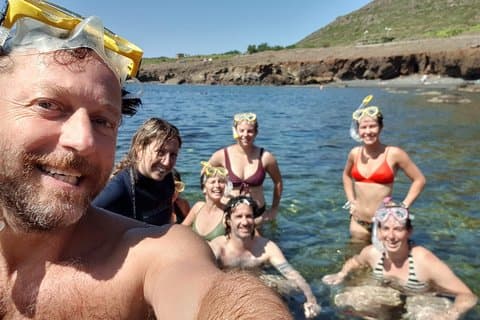 Snorkling i Ustica (observation af marine flora og fauna)