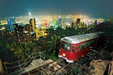 E-Ticket: Peak Tram Round Trip og Sky Terrace