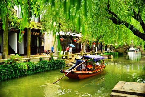 Tongli og Zhouzhuang Privat dagstur fra Shanghai med båttur