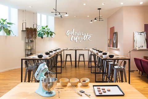 Macaron Bakery Class på Galeries Lafayette Paris