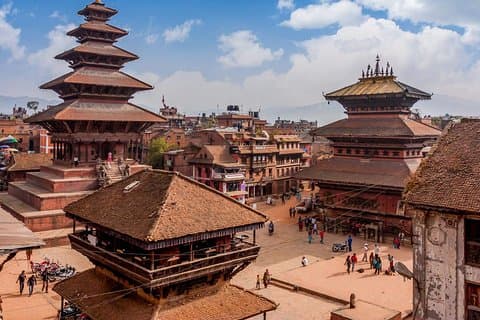 En sightseeingtur for å skille tre Durbar Square rundt Kathmandu Valley