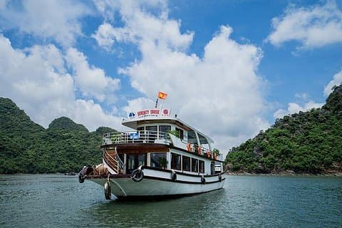 Halong Bay Day Tour med Titop Island, Cave, Kayak og lunsj