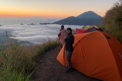 Mount Batur Camping Tour mit Sonnenuntergang und Sonnenaufgang