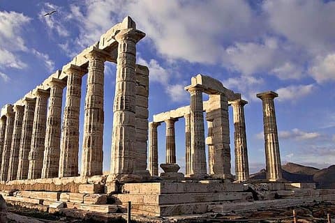 Cape Sounio Tempel van Poseidon Halve dag privétour 8 zitplaatsen