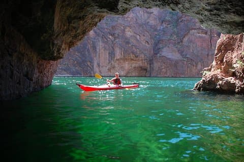 Emerald Cave Kayak tur fra Willow Beach nær Las Vegas