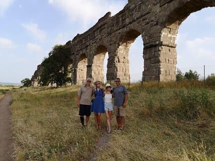 Visite privée à pied du parc des aqueducs