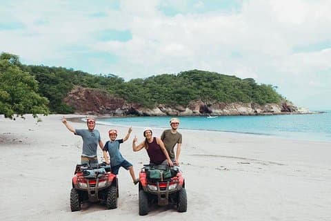 Tour di 3 ore in spiaggia appartata in ATV da Tamarindo, Flamingo, Conchal e Grande