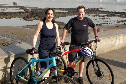 Private Radtour mit Frühstück am frühen Morgen Old Mumbai