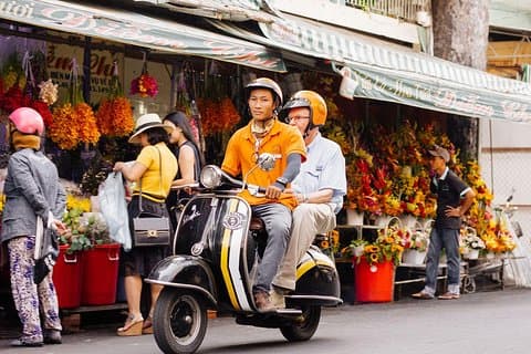 Saigon Vespa-tur - Insideren Sai Gon