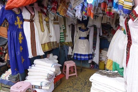 Tour de compras de meio dia em Adis Abeba