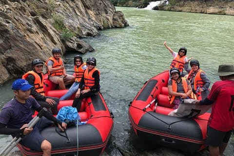 Biking, Soft Trekking, and Rafting in Draynur and Gialong Waterfalls