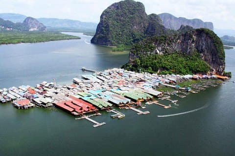 Recorrido turístico por la isla James Bond (sin piragüismo) en barco de cola larga desde Krabi