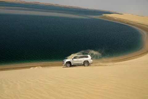 Doha: Safari dans le désert avec balade à dos de chameau, bord de sable et mer intérieure