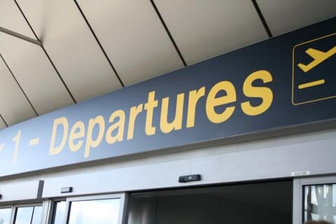 Luchthaven vertrek transfer