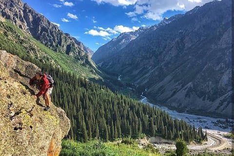 O paraíso para caminhadas Ala Archa National Park, 1 dia