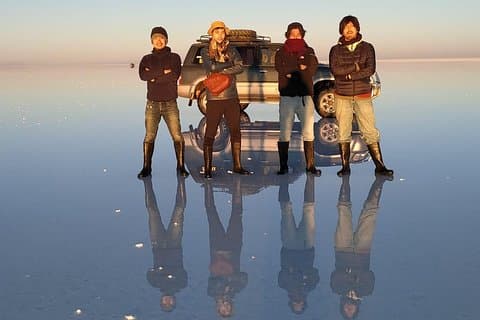 Stjerner + solopgang - Uyuni (ESP-driver / guide), 1-2 sider sp., Min. 3 sider fås