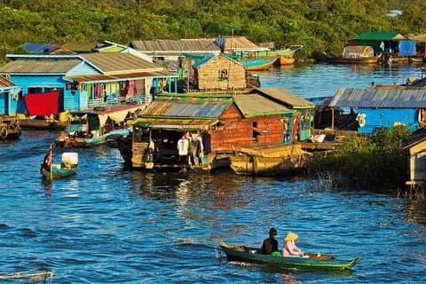 Excursão a Vila de Siem Reap ao lado do lago