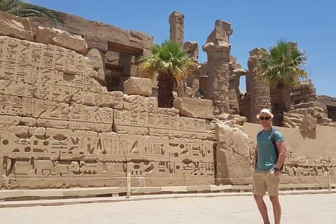 natten over med tog fra Kairo til luxor med varmluftsballon