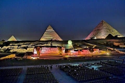 Sound and Light Show at Giza Pyramids