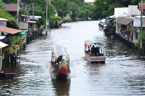 Bangkok flytende markeder og båttur