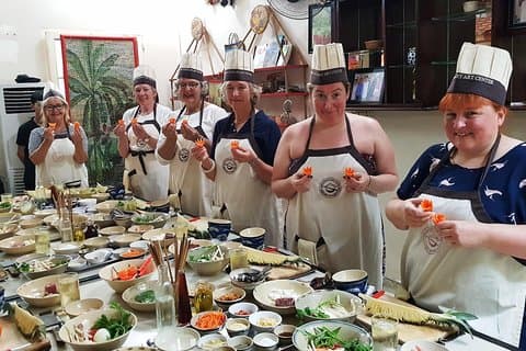 Cours de cuisine d'une demi-journée avec visite de marché