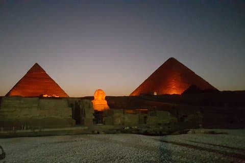 Kairo: Gizeh Pyramiden Sound und Light Show mit Transfers