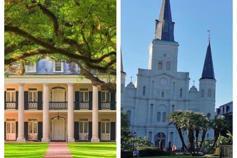 Oak Alley Plantation und New Orleans City und Friedhof Tour
