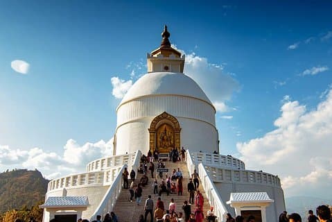 Världsfredspagoden i Pokhara